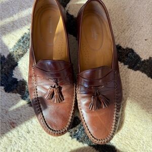 Nordstrom Men's Brown Leather Tassel Loafers
